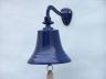 Solid Brass Hanging Ships Bell 11 - Blue - 3