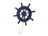 Rustic All Dark Blue Decorative Ship Wheel with Hook 8 - 2