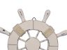 Rustic All White Decorative Ship Wheel 9 - 3
