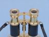 Commanders Solid Brass Binoculars with Leather Belt and Leather Case 6 - 1