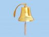 Brass Plated Hanging Harbor Bell 10 - 1