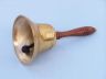 Brass Plated Hand Bell with Wood Handle 11 - 1