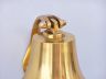 Brass Plated Hanging Harbor Bell 5.5 - 2
