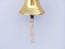 Brass Plated Hanging Harbor Bell 5.5 - 1