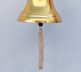 Brass Plated Hanging Ships Bell 18 - 7