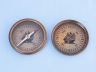 Antique Brass Boy Scout Compass w- Rosewood Box 3 - 3