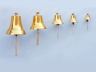Brass Plated Hanging Harbor Bell 4 - 8