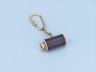 Solid Brass with Leather Spyglass Key Chain 6 - 2