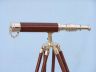 Floor Standing Brass-Wood Harbor Master Telescope 30 - Wood - 8