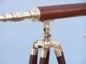 Floor Standing Brass-Wood Harbor Master Telescope 50 - 10