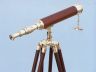 Floor Standing Brass-Wood Harbor Master Telescope 50 - 5
