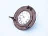 Bronzed Deluxe Class Porthole Clock 8  - 1