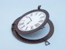 Bronzed Deluxe Class Porthole Clock 24  - 2