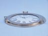 Brushed Nickel Deluxe Class Porthole Clock 20  - 3