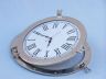 Brushed Nickel Deluxe Class Porthole Clock 20  - 1