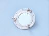 Brushed Nickel Deluxe Class Decorative Ship Porthole Mirror 8 - 4