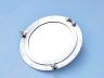 Brushed Nickel Deluxe Class Decorative Ship Porthole Mirror 20 - 1