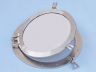 Brushed Nickel Deluxe Class Decorative Ship Porthole Mirror 24 - 2