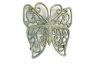 Antique Seaworn Bronze Cast Iron Butterfly Trivet 8 - 1