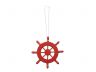 Red Decorative Ship Wheel Christmas Tree Ornament 6 - 1