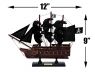 Wooden Caribbean Pirate Black Sails Model Pirate Ship 12 - 9