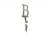 Rustic Gold Cast Iron Letter B Alphabet Wall Hook 6 - 4