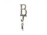 Rustic Gold Cast Iron Letter B Alphabet Wall Hook 6 - 6