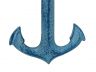 Rustic Light Blue Whitewashed Deluxe Cast Iron Anchor Bottle Opener 6 - 3
