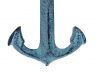 Rustic Dark Blue Whitewashed Deluxe Cast Iron Anchor Bottle Opener 6 - 4