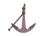 Rustic Red Whitewashed Deluxe Cast Iron Anchor Paperweight 5 - 3