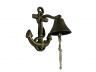Rustic Gold Cast Iron Wall Mounted Anchor Bell 8 - 3