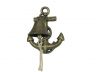 Rustic Gold Cast Iron Wall Mounted Anchor Bell 8 - 1