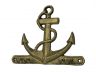 Rustic Gold Cast Iron Anchor with Hooks 8 - 1