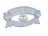 Whitewashed Cast Iron Poop Deck Quarters Sign 8 - 3