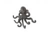 Cast Iron Decorative Wall Mounted Octopus with Six Hooks 7 - 2