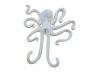 Antique White Cast Iron Decorative Wall Mounted Octopus Hooks 6 - 3