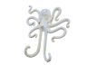 Antique White Cast Iron Decorative Wall Mounted Octopus Hooks 6 - 2