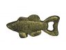 Rustic Gold Cast Iron Fish Bottle Opener 5 - 2