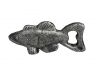 Rustic Silver Cast Iron Fish Bottle Opener 5 - 1