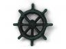 Seaworn Blue Cast Iron Ship Wheel Bottle Opener 3.75 - 2