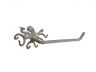 Aged White Cast Iron Octopus Toilet Paper Holder 11 - 1