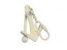Antique White Cast Iron Anchor Key Chain 5 - 1