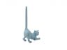Rustic Light Blue Cast Iron Cat Extra Toilet Paper Stand 10 - 1