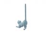 Rustic Light Blue Cast Iron Cat Extra Toilet Paper Stand 10 - 2