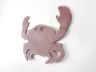 Rustic Red Whitewashed Cast Iron Crab Trivet 11 - 1