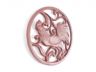 Rustic Red Cast Iron Rooster Trivet 8 - 1