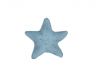 Rustic Light Blue Cast Iron Starfish Decorative Bowl 8 - 1