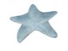 Rustic Light Blue Cast Iron Starfish Decorative Bowl 8 - 2