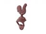 Rustic Red Whitewashed Cast Iron Rooster Bottle Opener 6 - 1