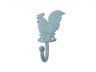 Rustic Light Blue Cast Iron Rooster Hook 7 - 2